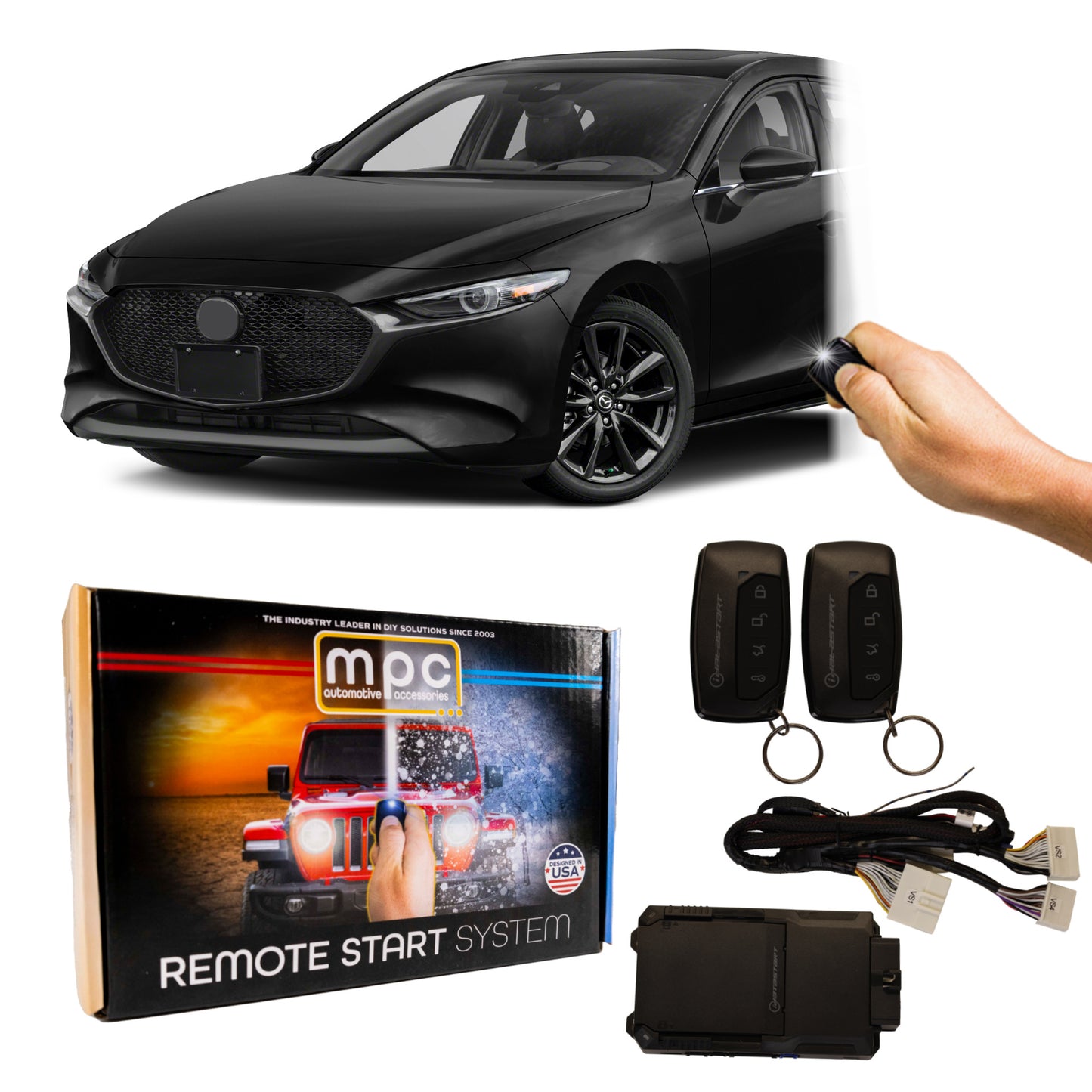 Remote Start Kits For 2014-2018 Mazda 3 - Push-to-Start - Gas