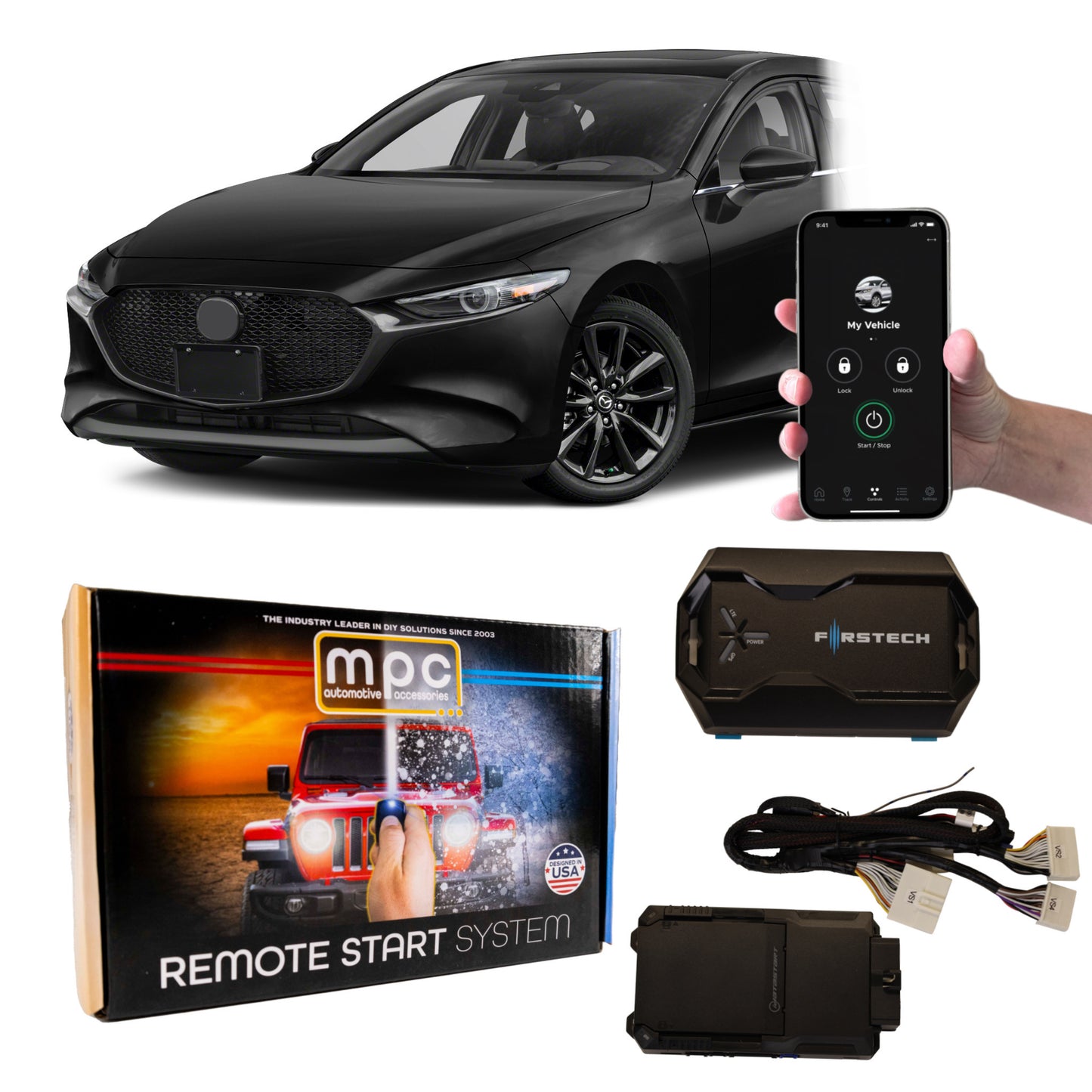 Remote Start Kits For 2014-2018 Mazda 3 - Push-to-Start - Gas