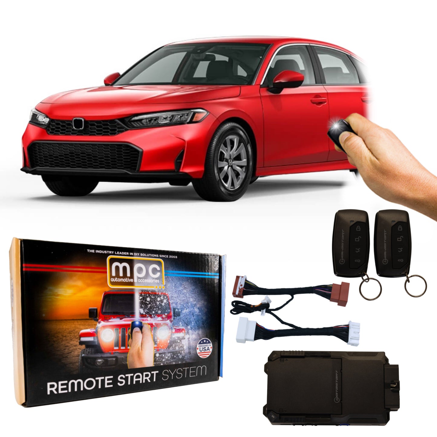 Remote Start Kits For 2022-2026 Honda Civic - Push-to-Start - Gas