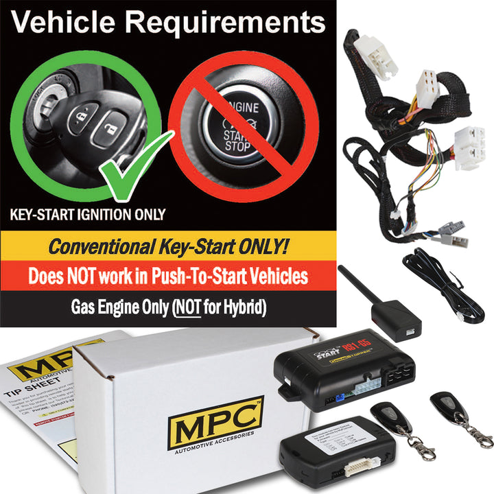 Complete 1-Button Remote Start Kit For 2012-2015 Honda CR-V - T-Harness