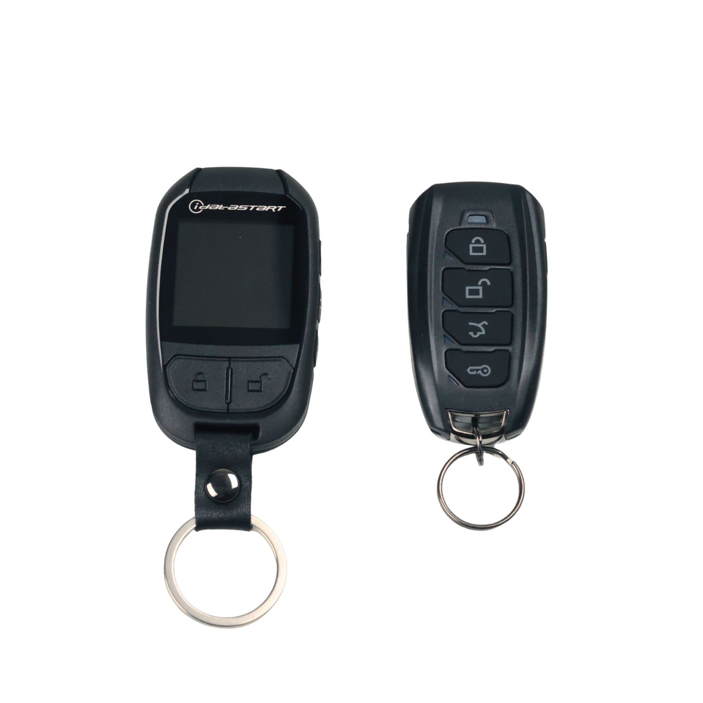 (1) 5-Button 2-Way LCD Remote and (1) 4-Button 2-Way LED Remote