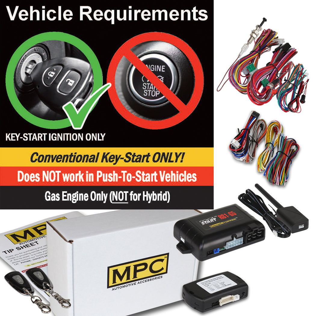 Complete 1-Button Remote Start Kit For 2005-2007 Honda Accord Hybrid