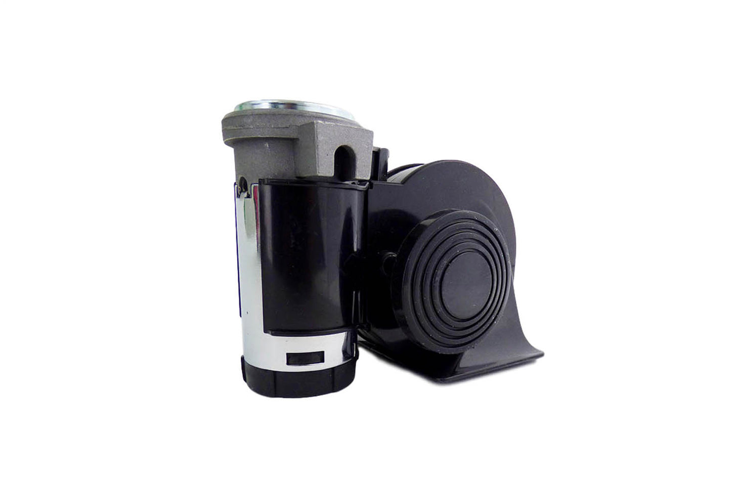 One-Piece Black Motorcycle / Car Air Horn - Easy To Install!