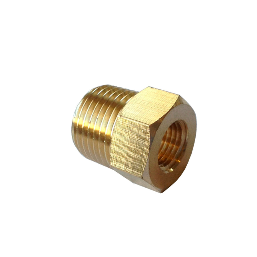 Brass Hex Reducer 3/8" NPT M to 1/4" NPT F - MyPushcart