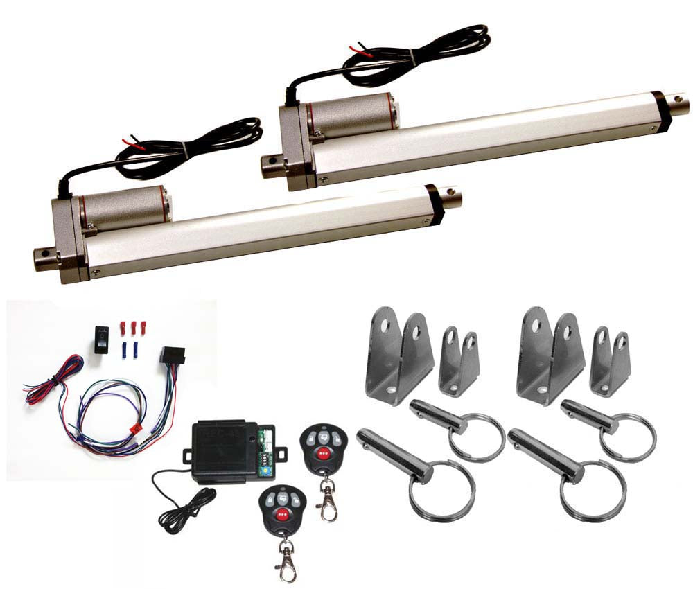 2 Heavy Duty Linear Actuator 12v 10" Stroke: Includes Remote Switch & Brackets