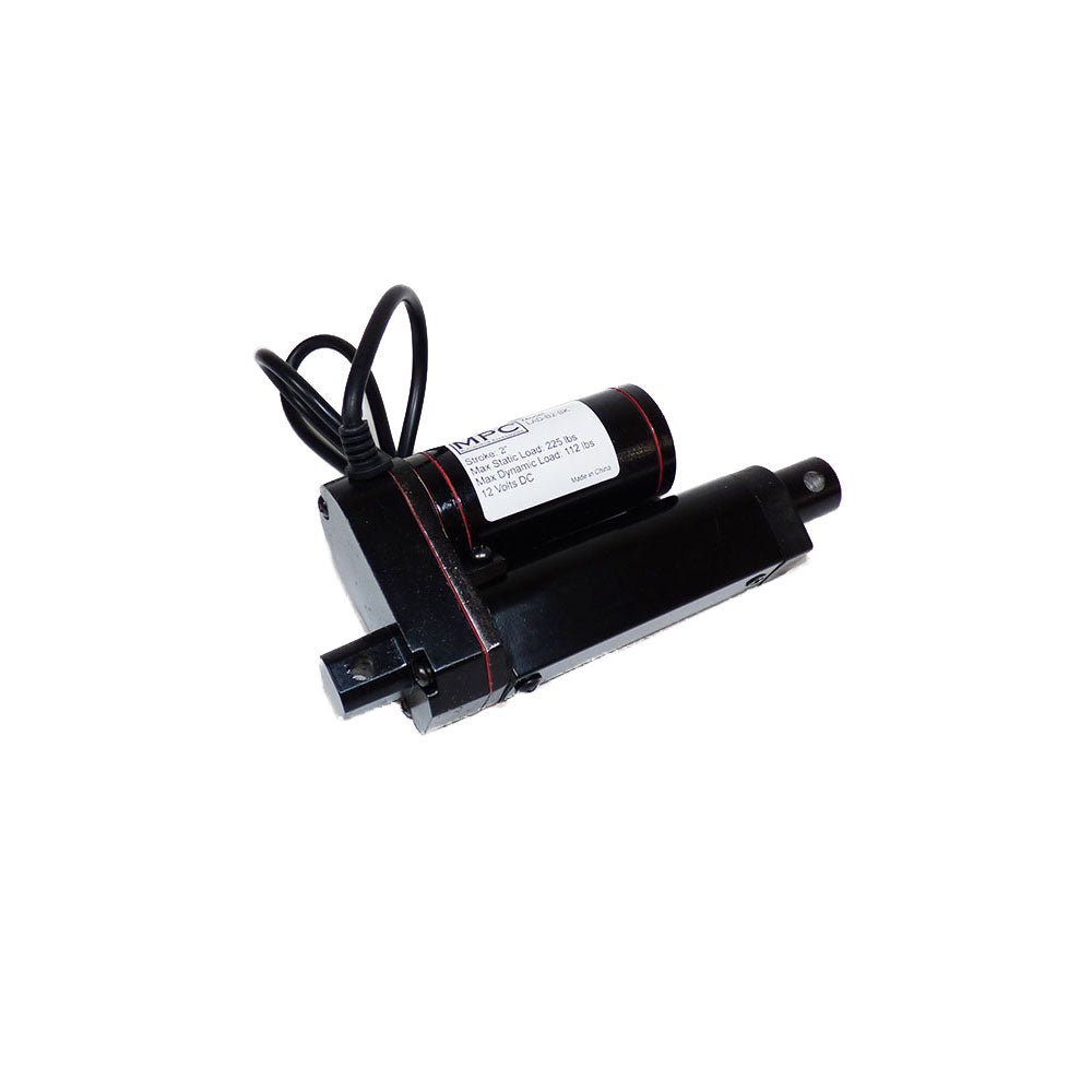 LAD Series - 12v Actuator with 2" Stroke with Brackets, Switch Kit and Remote