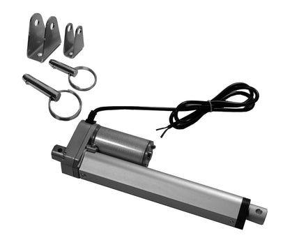 Heavy Duty Linear Actuator 12 Volt 6" Stroke - 2 Steel Brackets Included
