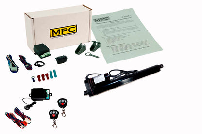LAD Series - 12v Actuator with 10" Stroke with Brackets, Switch Kit and Remote