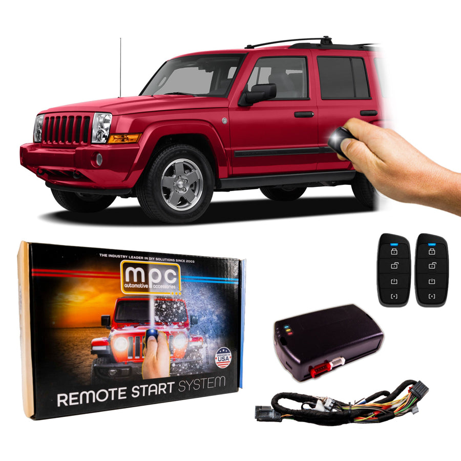 Plug - n - Play 4 - Button 2 - Way Remote Start Kit For 2011 Jeep Commander - MyPushcart