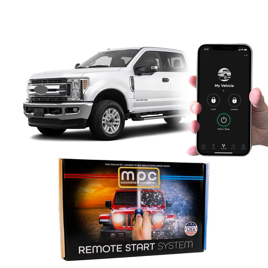 Plug - n - Play Smartphone Activated Remote Start Kit For 2017 - 2019 Ford F - 350 SD - MyPushcart