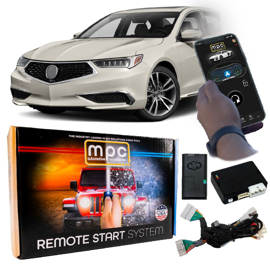 Remote Start Kit For 2015 - 2020 Acura TLX || 100% Plug n Play || iPhone/Android Control || Press OEM Fob 3X Lock To Start || Push To Start Vehicles Only - MyPushcart