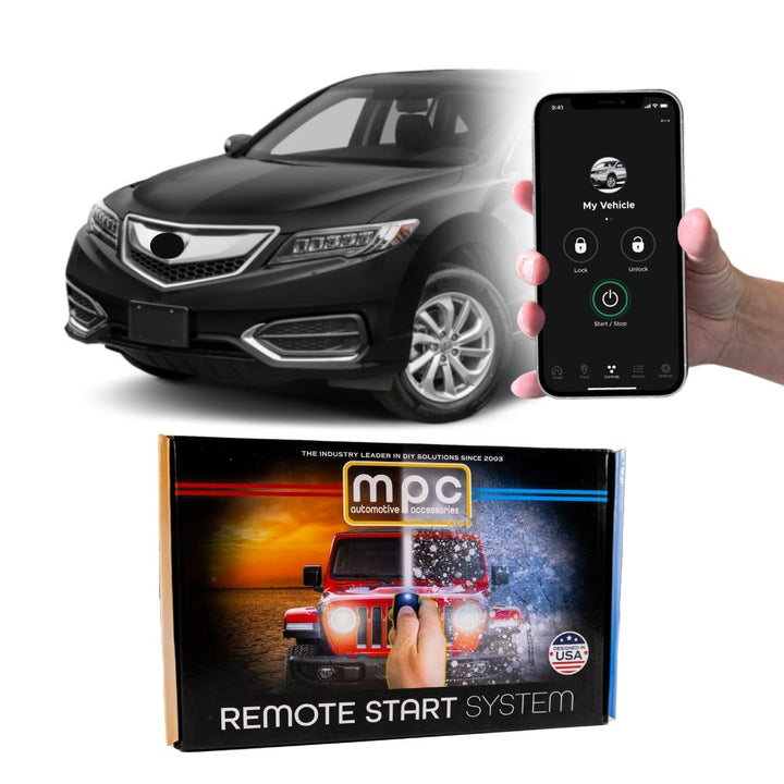 Remote Start Kit For 2016 - 2018 Acura RDX || 100% Plug n Play || iPhone/Android Control || Press OEM Fob 3X Lock To Start || Push To Start Vehicles Only - MyPushcart