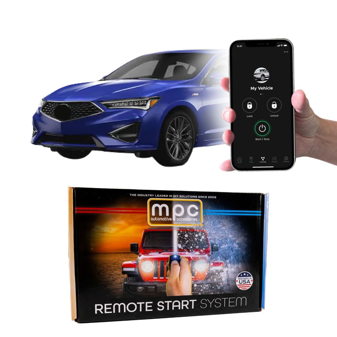 Remote Start Kit For 2016 - 2022 Acura ILX || 100% Plug n Play || iPhone/Android Control || Press OEM Fob 3X Lock To Start || Push To Start Vehicles Only - MyPushcart