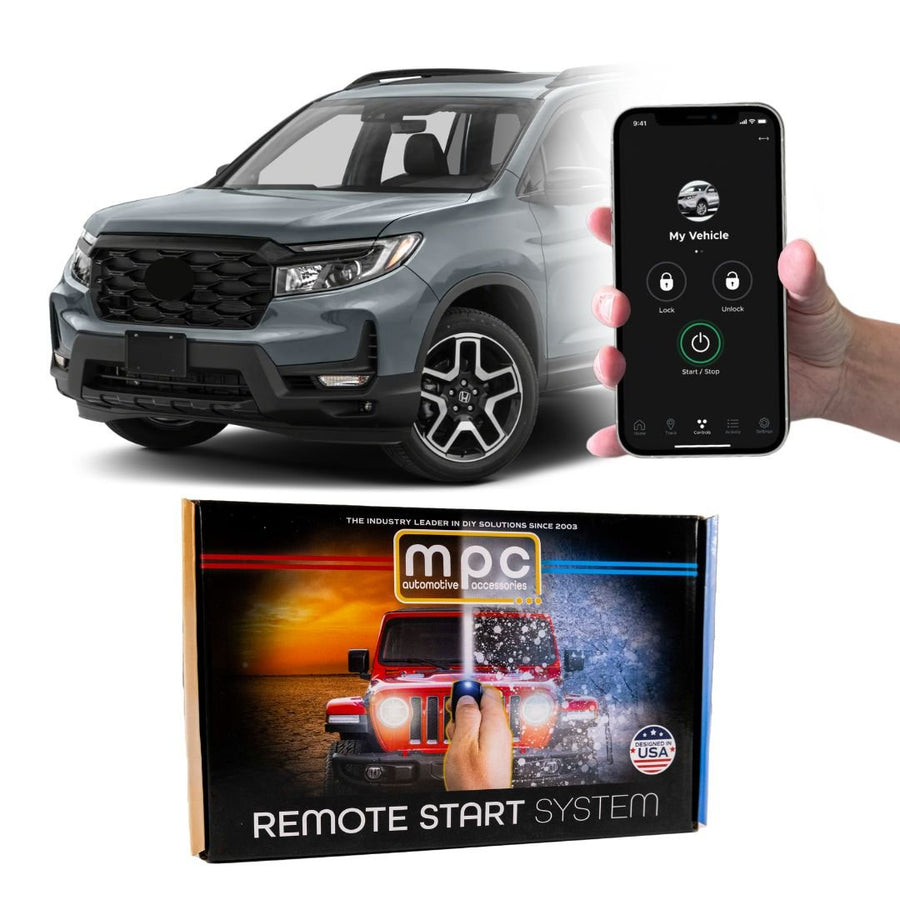 Remote Start Kit For 2019 - 2023 Honda Passport || 100% Plug n Play || iPhone/Android Control || Press OEM Fob 3X Lock To Start || Push To Start Vehicles Only - MyPushcart