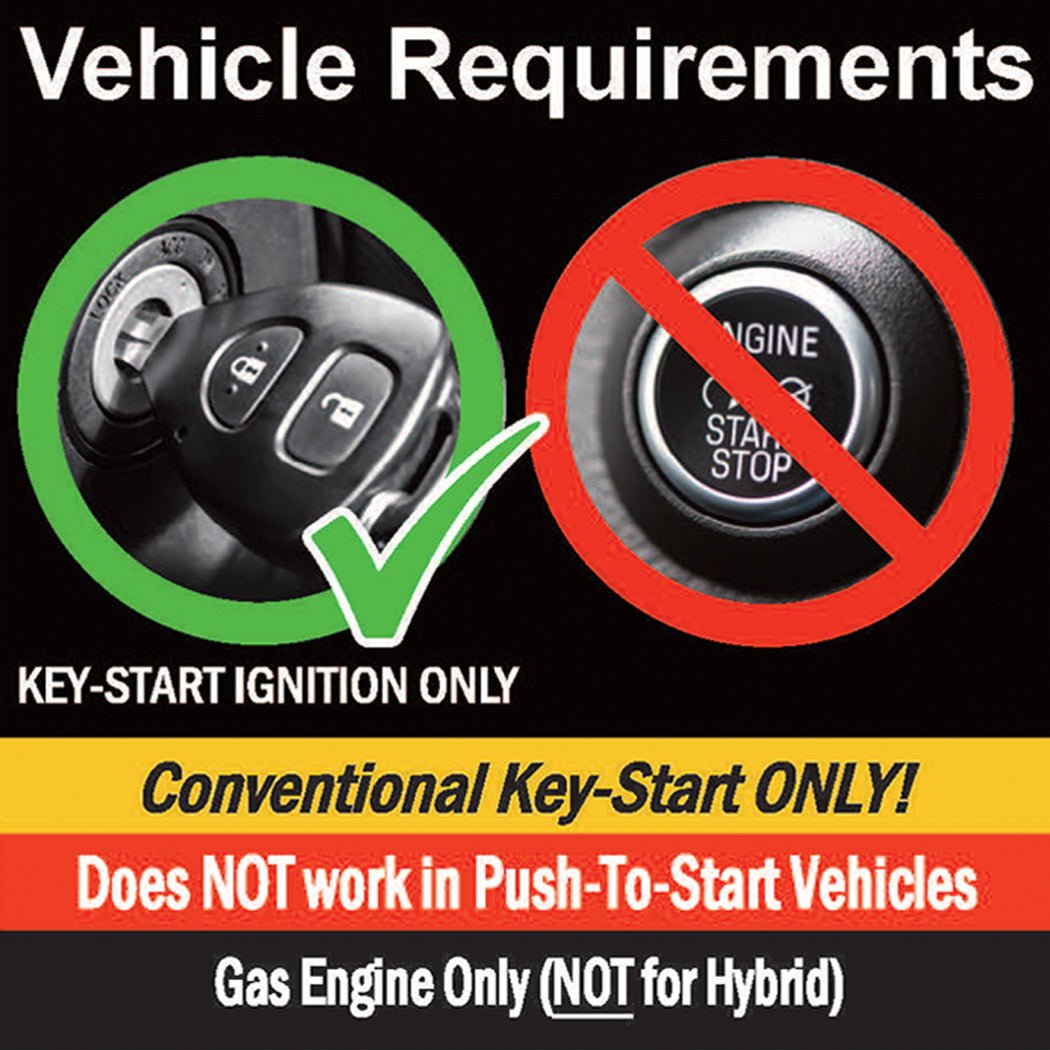 Remote Start Kit For Ford Transit w/ 4" screen ONLY -150/250/350 2020-2025 Key-to-Start | Plug & Play | Lock 3X to Start - MyPushcart