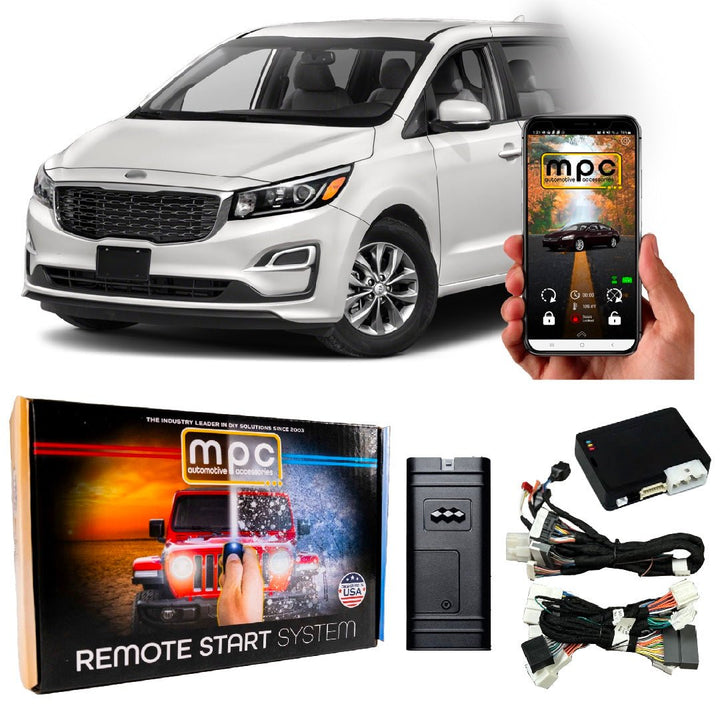 Remote Start Kit For Kia Sedona 2015 - 2021 | Phone App Control | 3X Lock To Start - MyPushcart