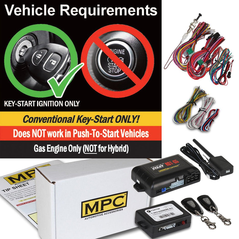 Remote Start Kit For Toyota Camry 2003 - 2006 | 1 - Button 1,500ft Range Remotes - MyPushcart