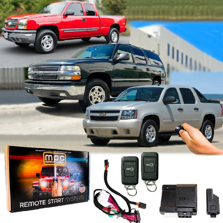 Remote Start Kits For 2003 - 2006 GMC Sierra, 2003 - 2006 Chevrolet Silverado, 2003 - 2006 GMC Yukon, 2003 - 2006 Chevrolet Suburban, 2003 - 2006 Chevrolet Avalanche, 2003 - 2006 Chevrolet Tahoe - MyPushcart