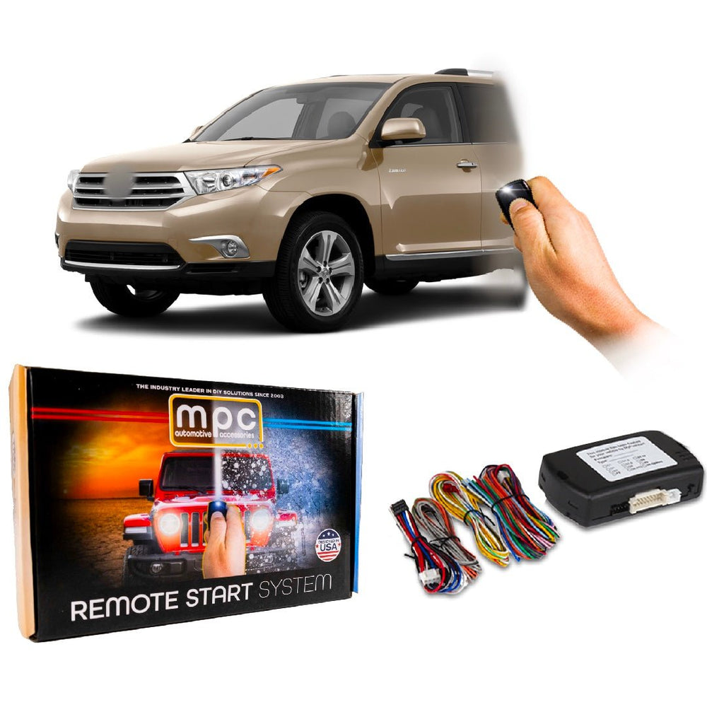 Remote Start Kits For 2008 - 2013 Toyota Highlander - Push - to - Start - Hybrid - MyPushcart