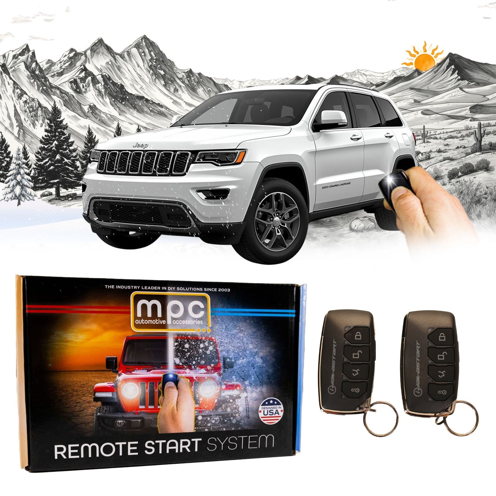 Remote Start Kits For 2018 - 2021 Jeep Grand Cherokee - Push - to - Start - Gas - MyPushcart
