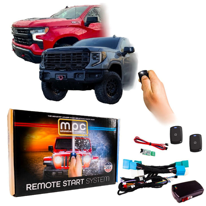 Remote Starter For Silverado/Sierra 1500/2500/3500 2015 - 2023 | w/Long Range Fobs - MyPushcart