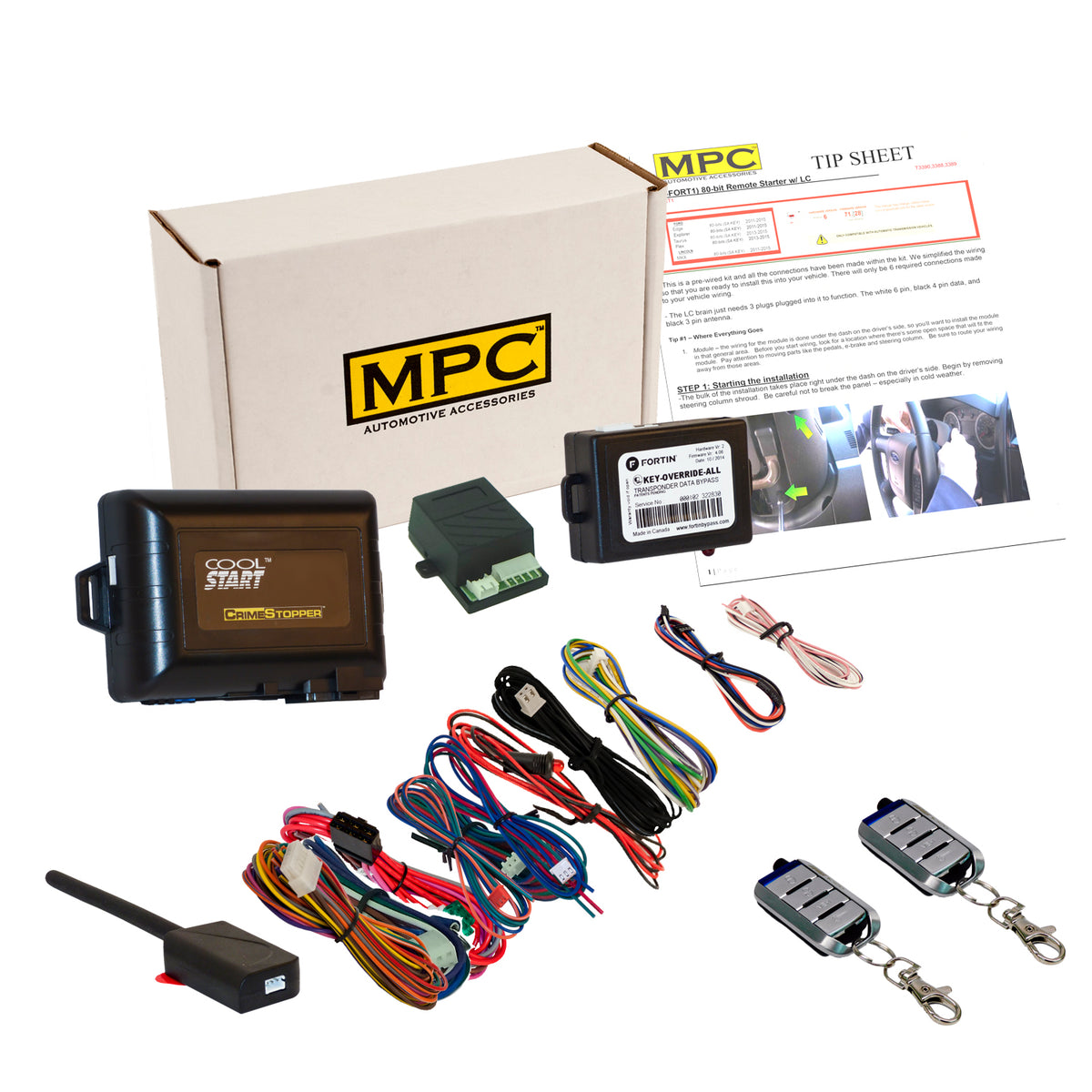 2000-2001 Ford Excursion Remote Start Kit - Key-to-Start
