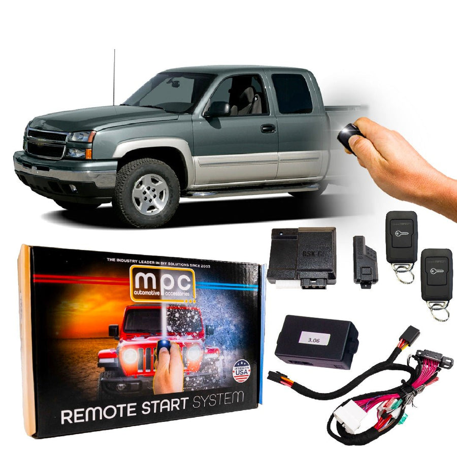 Semi - Plug & Play 1 - Button Remote Start w/T - Harness For 2003 - 2006 1500/2500/3500 Chevrolet Silverado - MyPushcart