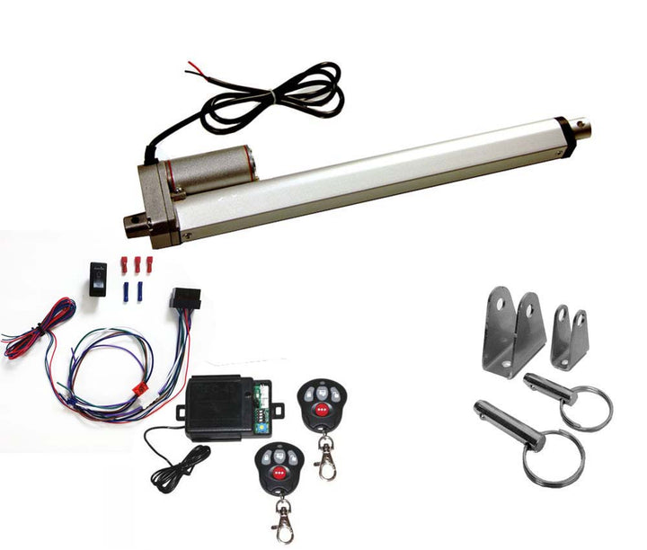 Heavy Duty Linear Actuator 12 Volt,12" Stroke: Includes Remote Switch & Brackets