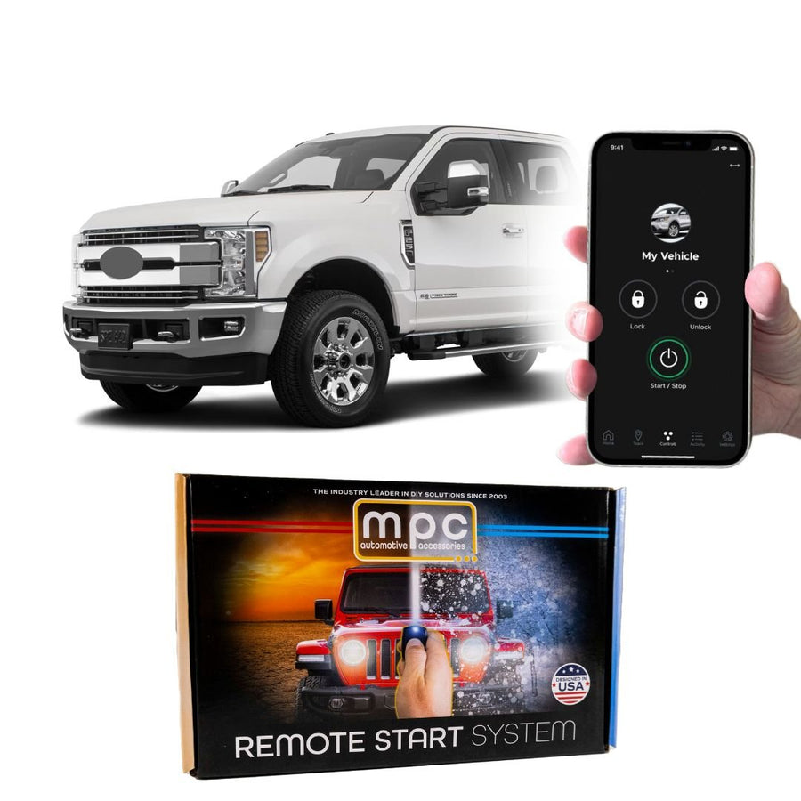 Smartphone Activated Remote Start For 2017 - 2019 Ford F - 250 Push - to - Start Diesel - MyPushcart
