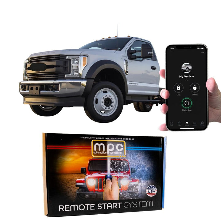 Smartphone or OEM Remote Start Kit For 2011 - 2016 Ford F - 550 Diesel - w/T - Harness - MyPushcart