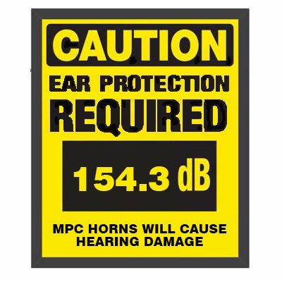 Train Air Horn Kit; Two Fullsize Trumpets 15" & 13" w/12 - Volt 110 PSI Compressor - MyPushcart