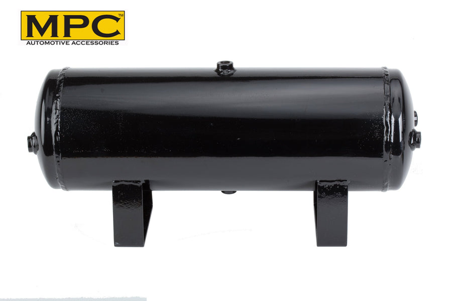 3 Gallon Steel Air Tank for Bags Suspension Horns 5 ports, anti-corrosion coated - MyPushcart