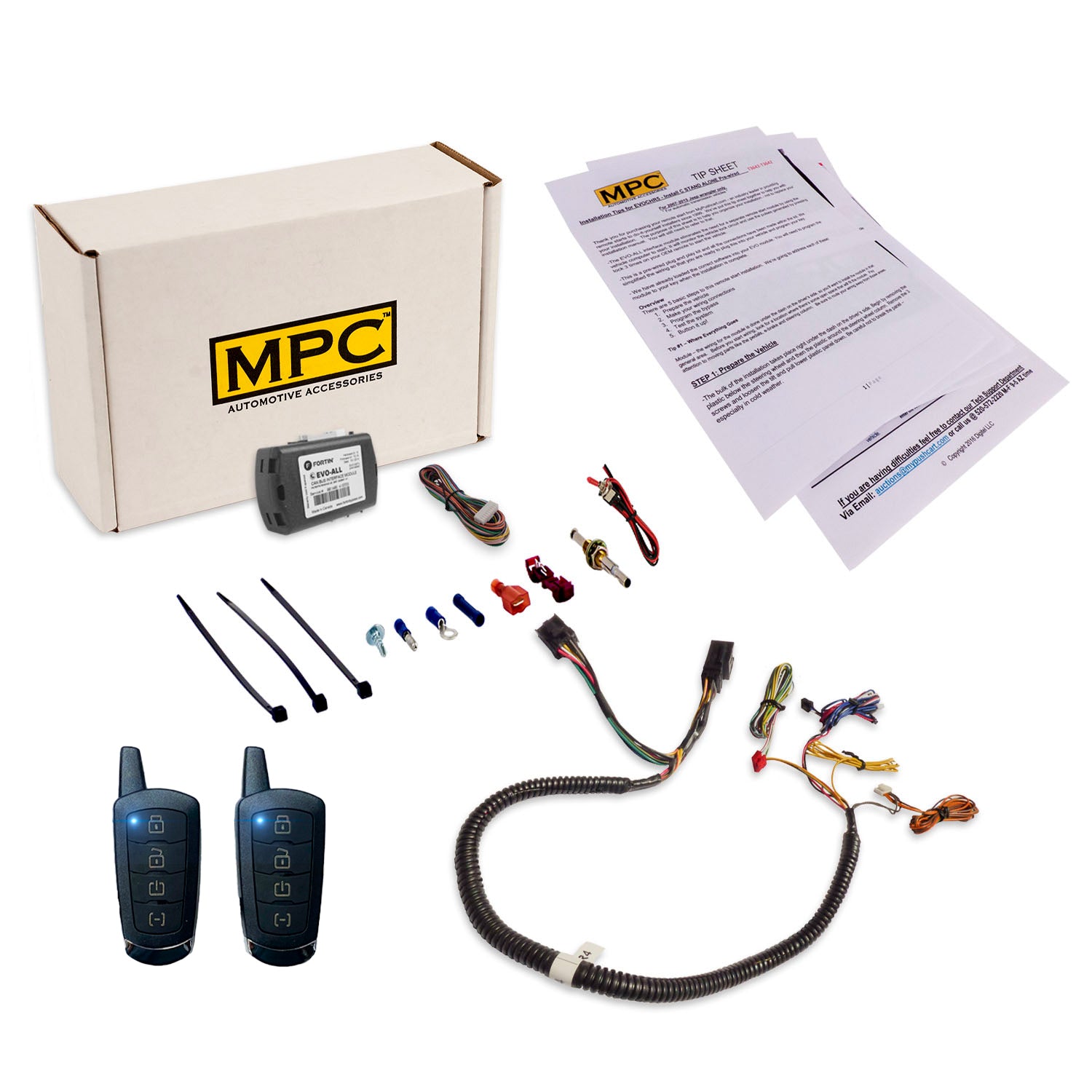 Remote Start Kits For 2012-2016 Chrysler Town & Country - Push-to