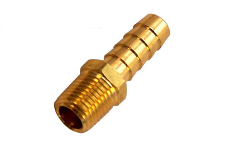 Barbed Male Connector 1/4" M NPT to 3/8" I.D. Tubing - MyPushcart