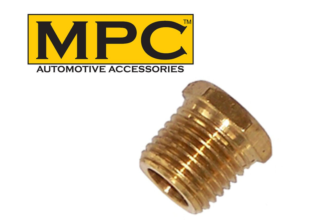 Brass Hex Plug - 1/2" Male NPT Thread - MyPushcart