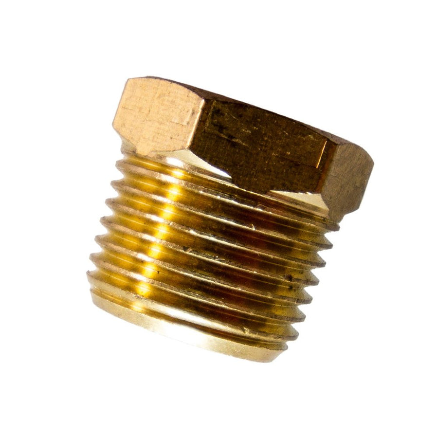Brass Hex Plug - 1/8" Male NPT Thread - MyPushcart