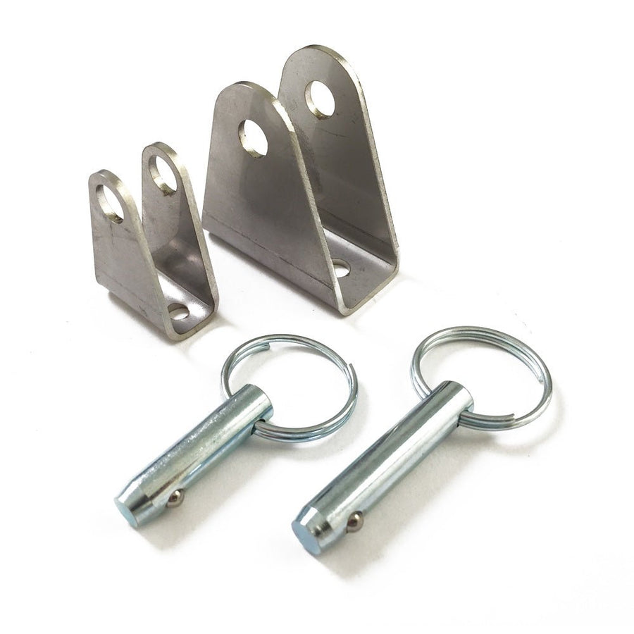 Custom Mounting Brackets for MPC ADJUSTABLE Linear Actuators - Stainless Steel - MyPushcart
