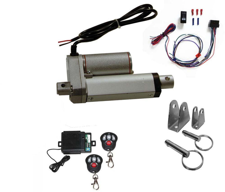 Heavy Duty Linear Actuator 12v 2" Stroke: Includes Remote Switch & Brackets - MyPushcart