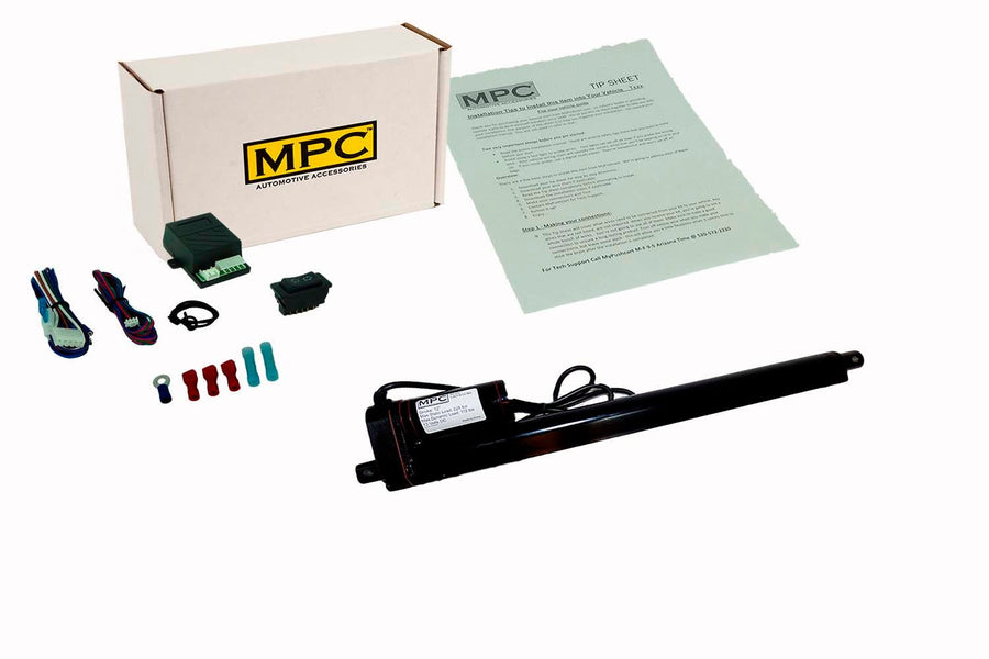 LAD Series - 12 Volt Actuator w/12" Stroke with 225 lb Max Load w/ Switch Kit - MyPushcart
