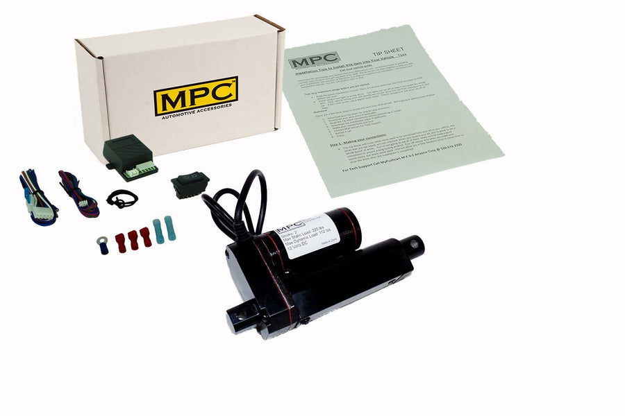 LAD Series - 12 Volt Actuator w/2" Stroke with 225 lb Max Load w/ Switch Kit - MyPushcart