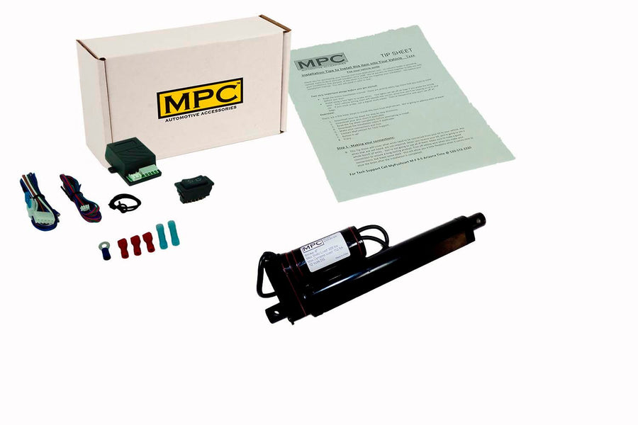 LAD Series - 12 Volt Actuator w/8" Stroke with 225 lb Max Load w/ Switch Kit - MyPushcart