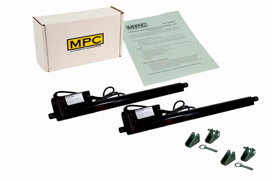 LAD Series – Dual 12 Volt Linear Actuators w/12" Stroke and 4 Brackets Included - MyPushcart