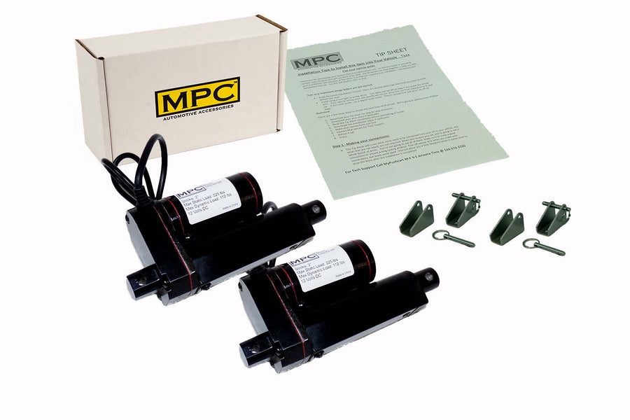 LAD Series – Dual 12 Volt Linear Actuators w/2" Stroke and 4 Brackets Included - MyPushcart