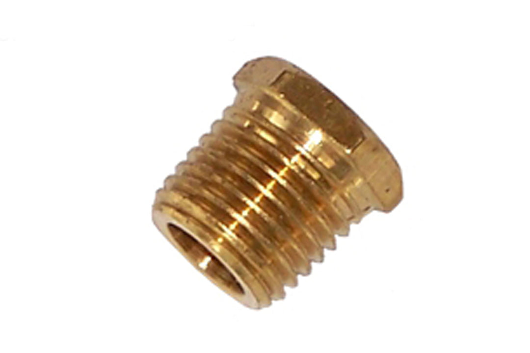 Brass Hex Head Plug - 1/4" M NPT Thread