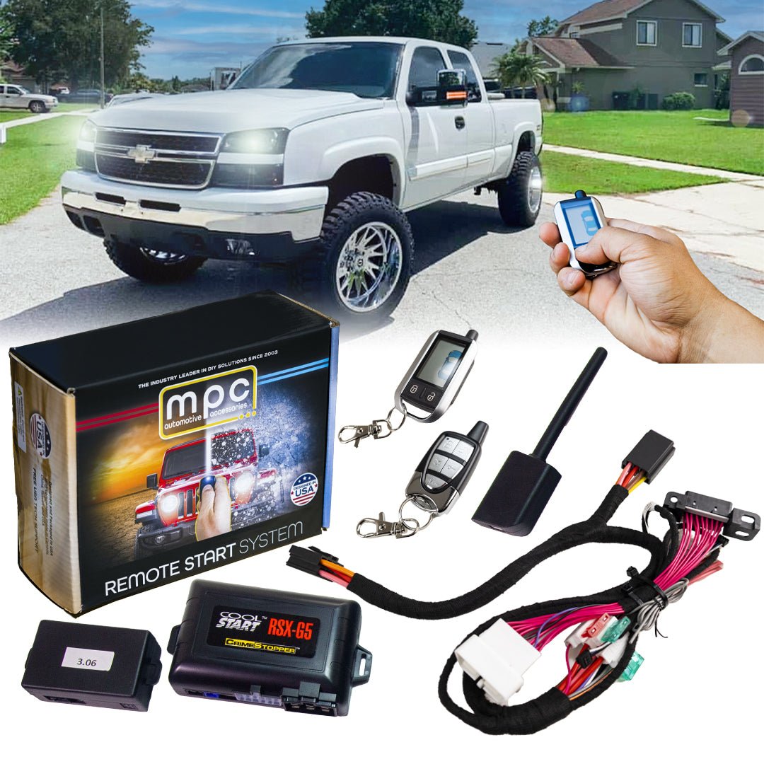 Plug & Play 2-Way LCD Remote Start For 2003-2006 Chevrolet Silverado 1500/2500/3500 - MyPushcart