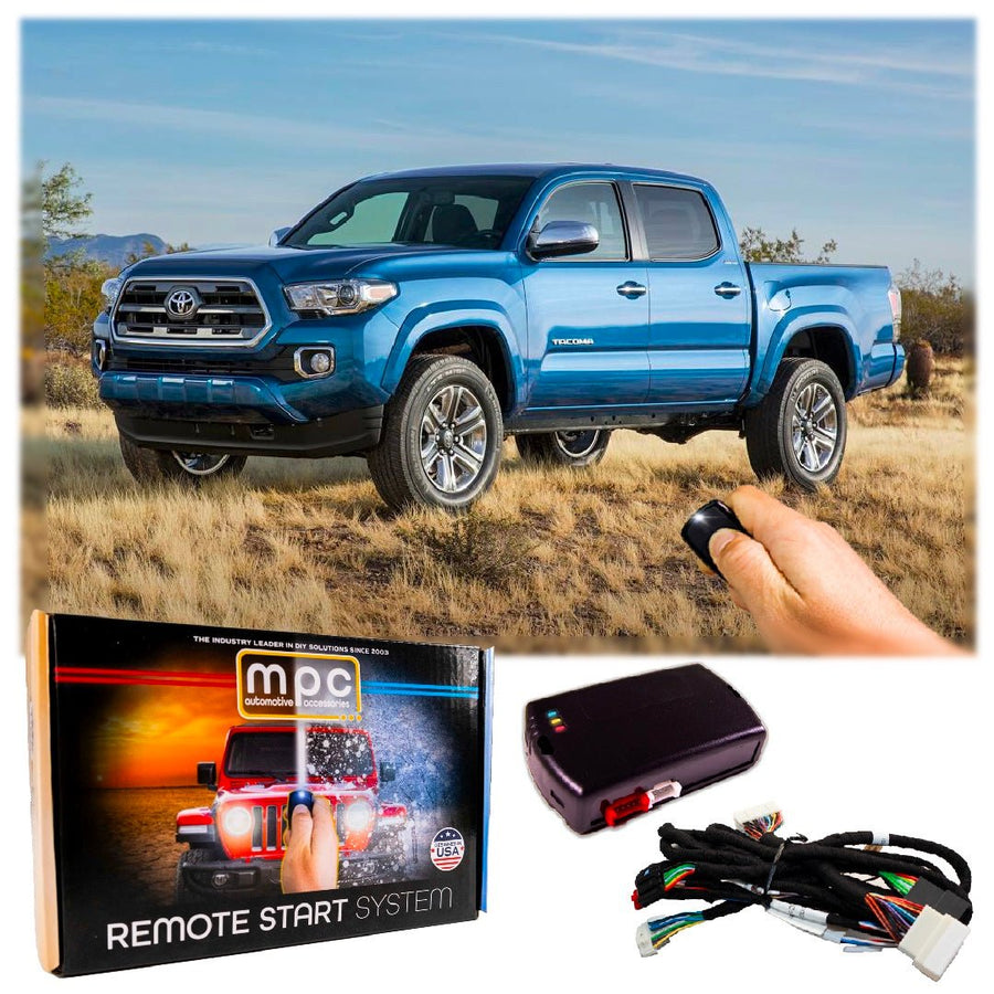 Remote Starter For 2016-2019 Toyota Tacoma || 100% Plug N Play || Press OEM Key Fob 3X Lock To Start || Push To Start || Gas || USA Tech Support - MyPushcart