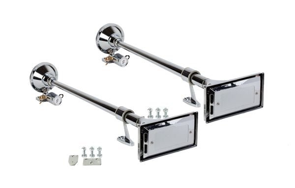 Truck Horn Complete Package Dual 29" Roof Mount Horns 200 PSI 4 Gal Air System - MyPushcart